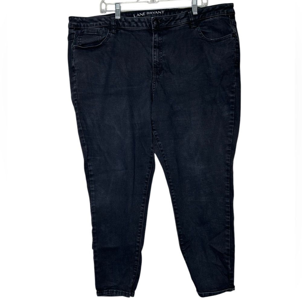 Lane Bryant mid rise super stretch skinny Black Jeans 22S